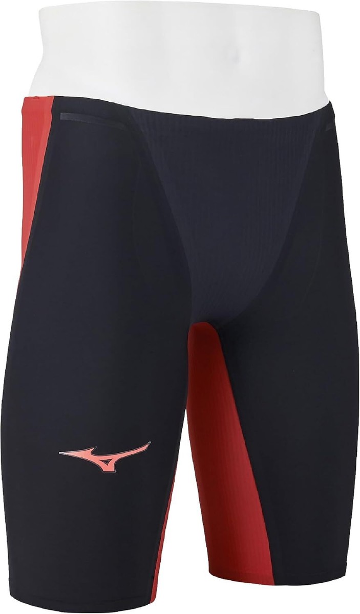 MIZUNO GX SONIC 6 NV Swimwear FINA Black Red Swim Suit Men MIZUNO GX SONIC 6 NV Swimwear FINA Black Red Swim Suit Men