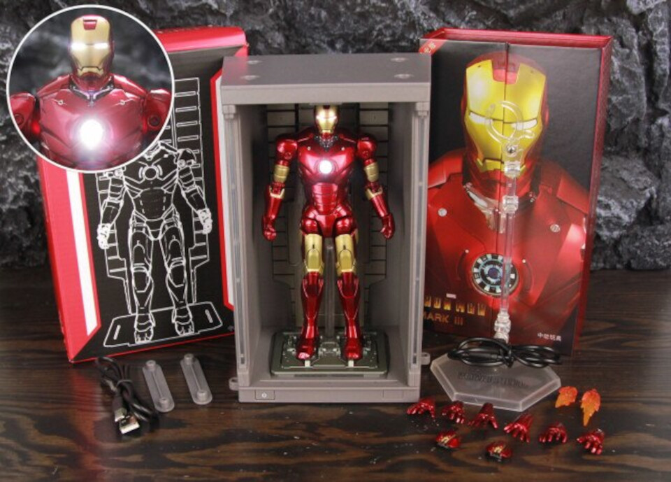 action figure Marvel IRON MAN Mark III MK3 Hall of Armour action figure Marvel IRON MAN Mark III MK3 Hall of Armour