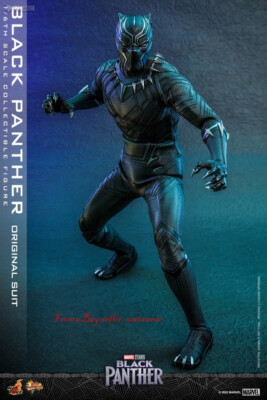 Perfect HotToys 1/6 Mms671 Black Panther (Original Suit) In Stock