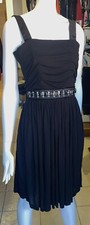 Stunning Ladies DOLCE&GABBANA Black Strappy Dress with Embellishments Size 42