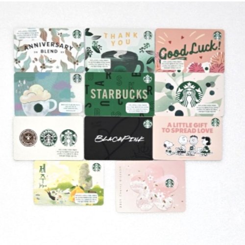 Starbucks Korea Card Collection 8PCS + Gift BlackPInk, Snoopy, Juju Island Card