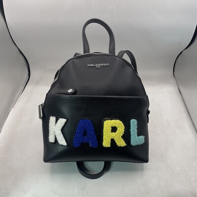 Karl Lagerfeld Paris Maybelle Logo Appliqué Backpack