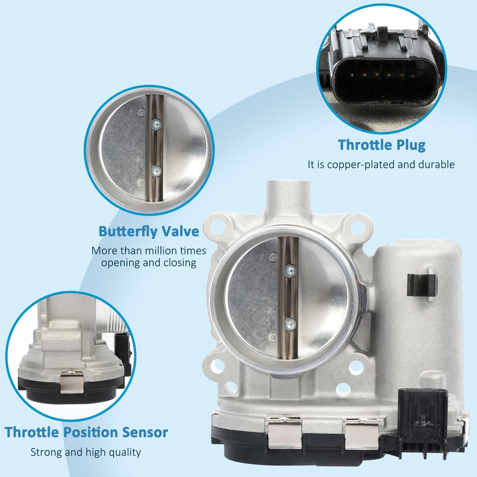 Throttle Body for Ford Explorer Focus Fusion Escape Edge Taurus Lincoln MKZ 2.0L - Image 4 of 4