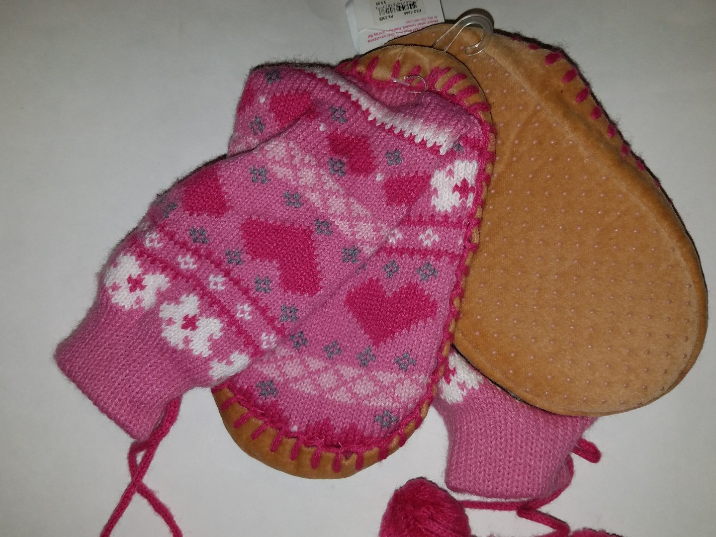 Girls Capelli Brand Sweater Slipper Boots Pom Pom Various Colors Size S/M M/L