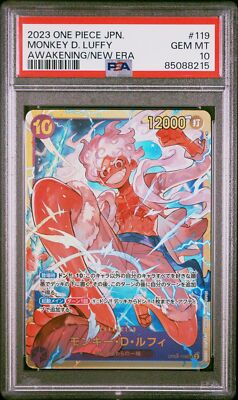 PSA 10 GEM MINT JAPANESE ONE PIECE 2023 MONKEY D. LUFFY OP05-119