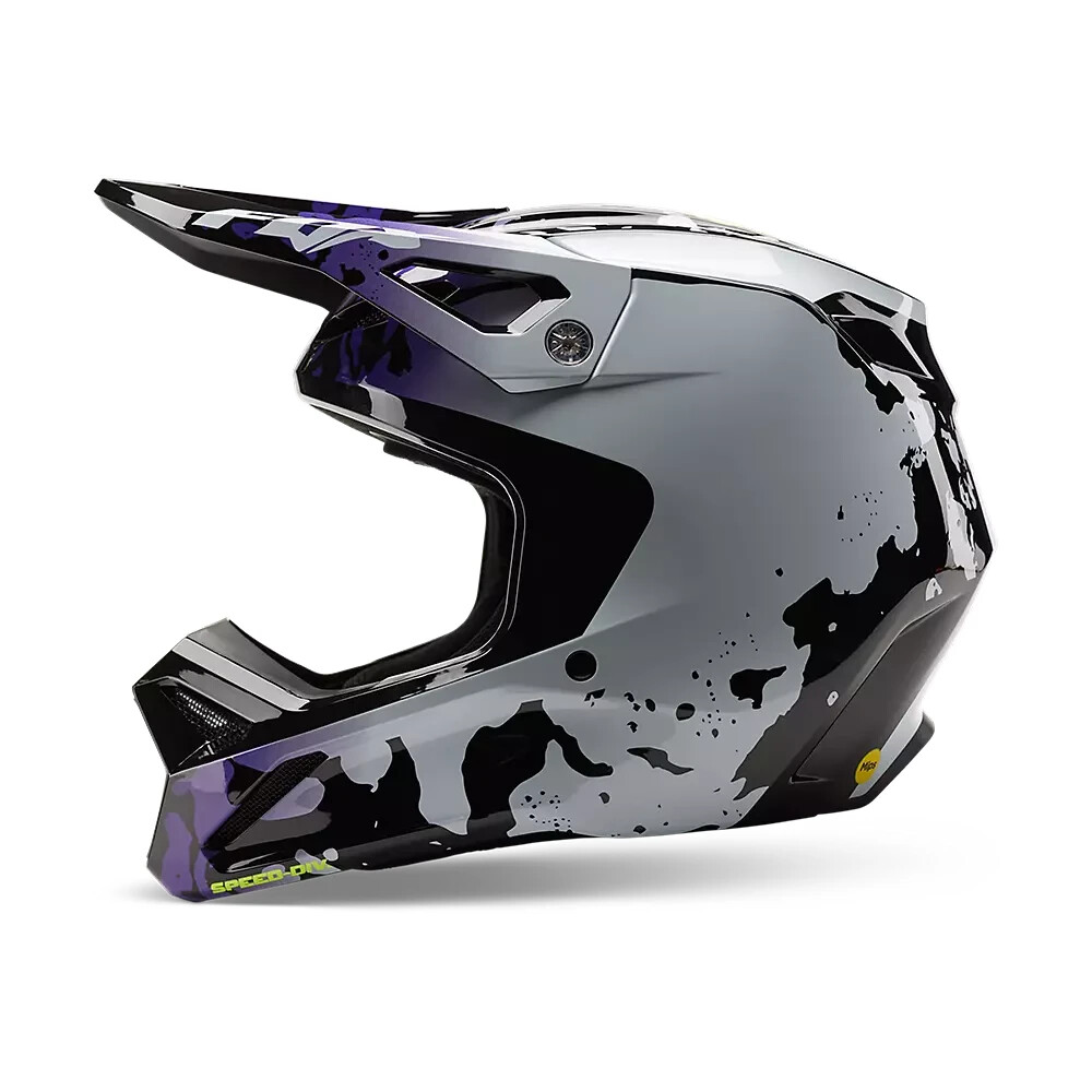 New Fox Racing Youth V1 Morphic Helmet, Black/White, Youth Small