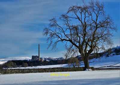 Photo 6x4 View to Hope Cement Works from Castleton  c2021