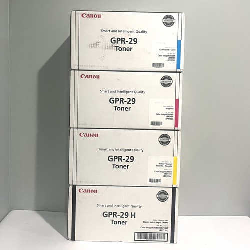 Canon GPR29 C,M,Y,K Genuine Color Toner Set OEM Sealed For LBP5460