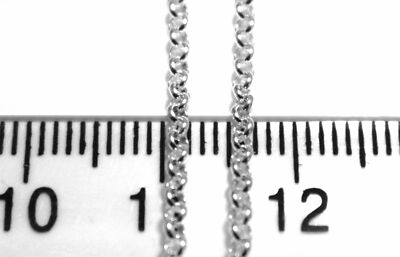 Catena 18 Pollici Calibro 2 Mm Stile Belcher In Argento Sterling - Foto 4