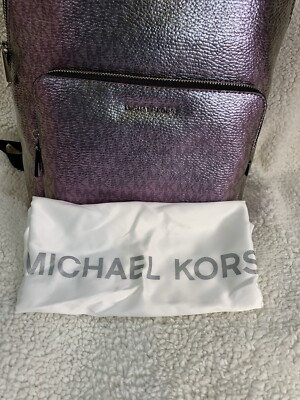 NWT MICHAEL KORS Wythe Backpack In Nickle Leather | eBay display picture 3