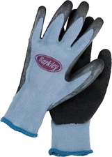 Coated Fishing Gloves, Blue/Grey