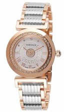 Versace Women's P5Q84SD002 S089 Vanity Rose Gold IP DIAMONDS Watch