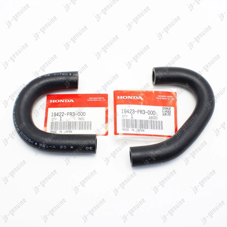 Juego de dos mangueras de enfriador de aceite de motor originales HONDA/ACURA Integra 1992-2001 Foto 2 de 4