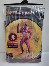 Adult Power Rangers Halloween Costume NEW XXL Red Cosplay Bodysuit Morphsuit