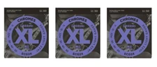 D'Addario ECG24 Chromes Flatwound Guitar Strings Jazz Light 11-50 (3-Pack)