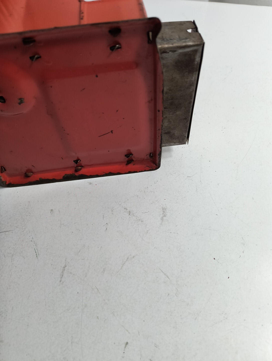 как выглядит Vtg Durable Toy And Novelty Co. Cash Register Red Metal фото