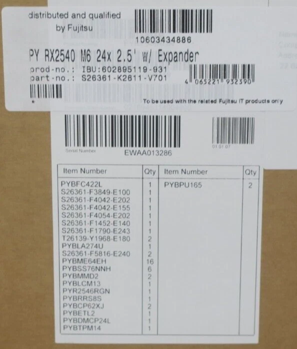 Fujitsu Primergy RX2540 M6 2x 16C Silver 4314 1TB RAM 6x 7.68TB SSD 24Bay Server - Image 2 of 4