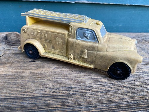 Vintage Red Auburn Rubber Tractor/ Bulldozer and Yellow Telephone Toy Truck - Picture 17 of 24