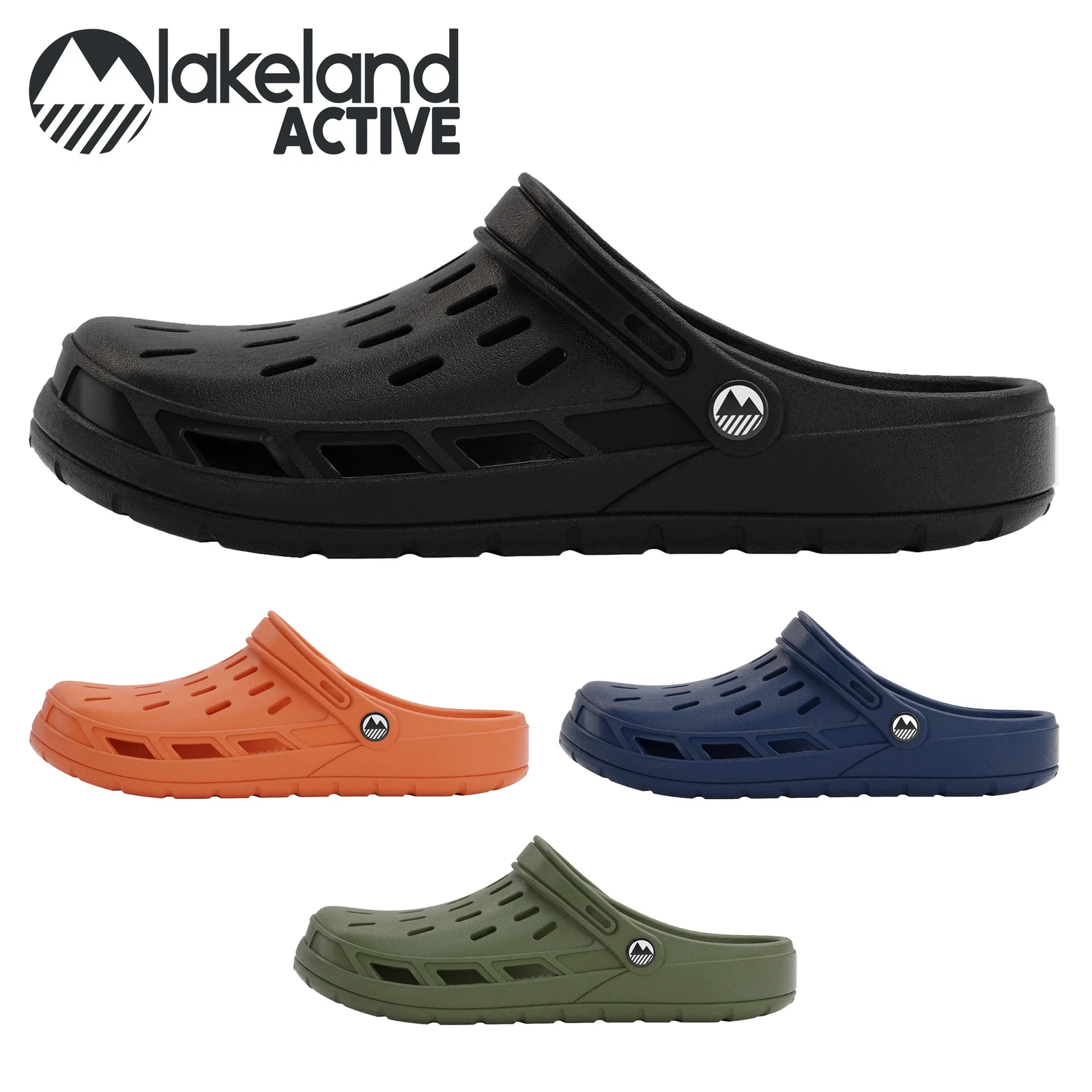 Lakeland Active Men's Coniston Breathable Clogs Strap Sandals Mules Summer EVA