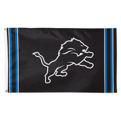 For Detroit Lions Football fans 3x5 ft Black Flag - Ideal NFL Wall Gift Banner
