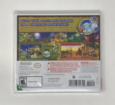 Ever Oasis World Edition Nintendo 3DS Brand New & Factory Sealed
