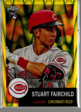 2022 Topps Chrome Platinum Anniv Yellow RayWave Refr #176 Stuart Fairchild /250