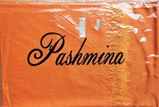 Pashmina Schal, 30% Seide; orange B158; 70x180 cm; neu; beste Qualität!!