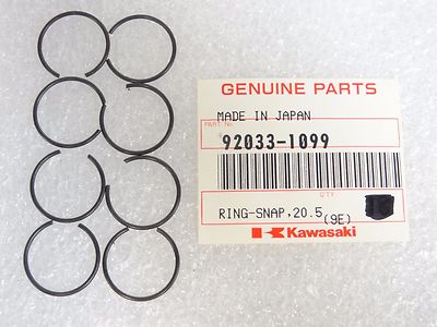 Kawasaki NOS NEW 92033-1099 Snap Ring 18mm (8) EJ EN EX KAF KEF KLF KVF ZG ZL ZN
