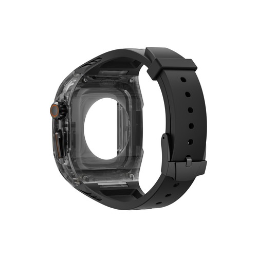 Custodia Trasparente Cinturino Silicone per Apple Watch Ultra e Ultra2 49mm 40/41/44/45mm - Foto 43 di 63
