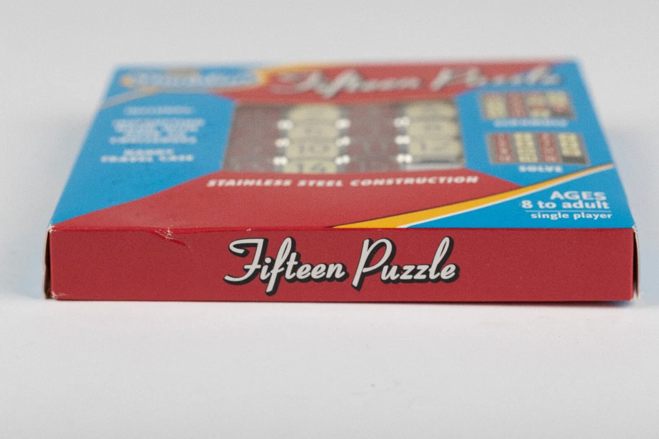 NEW Thinkfun Fifteen Puzzle Brain Game with Case & Instruction Booklet - Image 4 of 4