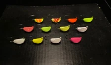 10 Banana Jigs Tog from 1/2oz to 4oz W/ Mustad Ultra Point Black Nickel Hooks