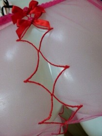 Agent Provocateur crotchless briefs L sheer ouvert panty NEW transparent ladies