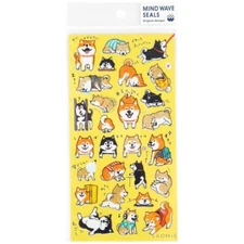 Mind Wave Shiba Inu Shibanban Transparent Stickers