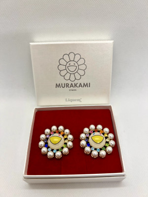 Takashi Murakami x Liquem Rainbow Flower piercing Kaikai kiki Accessory Rare