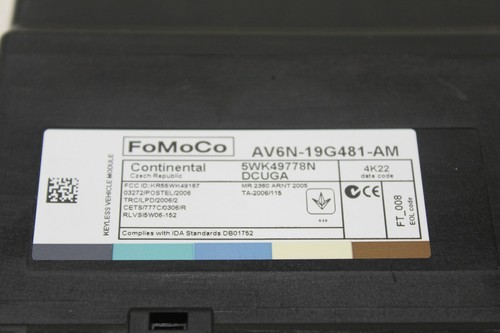 2013-2014 Ford Focus ST hatchback oem st3 theft module assembly AV6N-19G481-AM - Picture 10 of 10