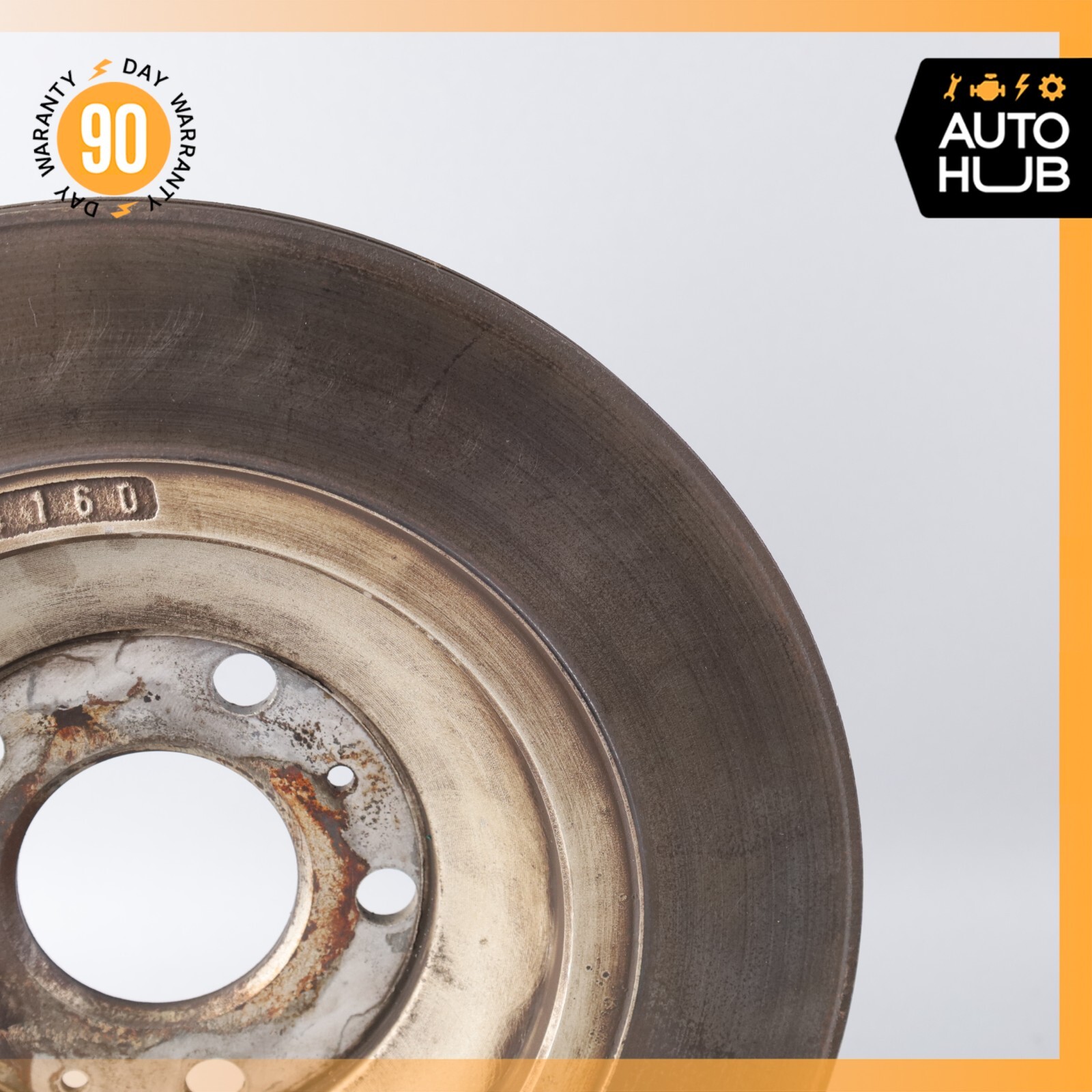 03-18 Bentley Continental Flying Spur Rear Left & Right Brake Rotors Disc OEM