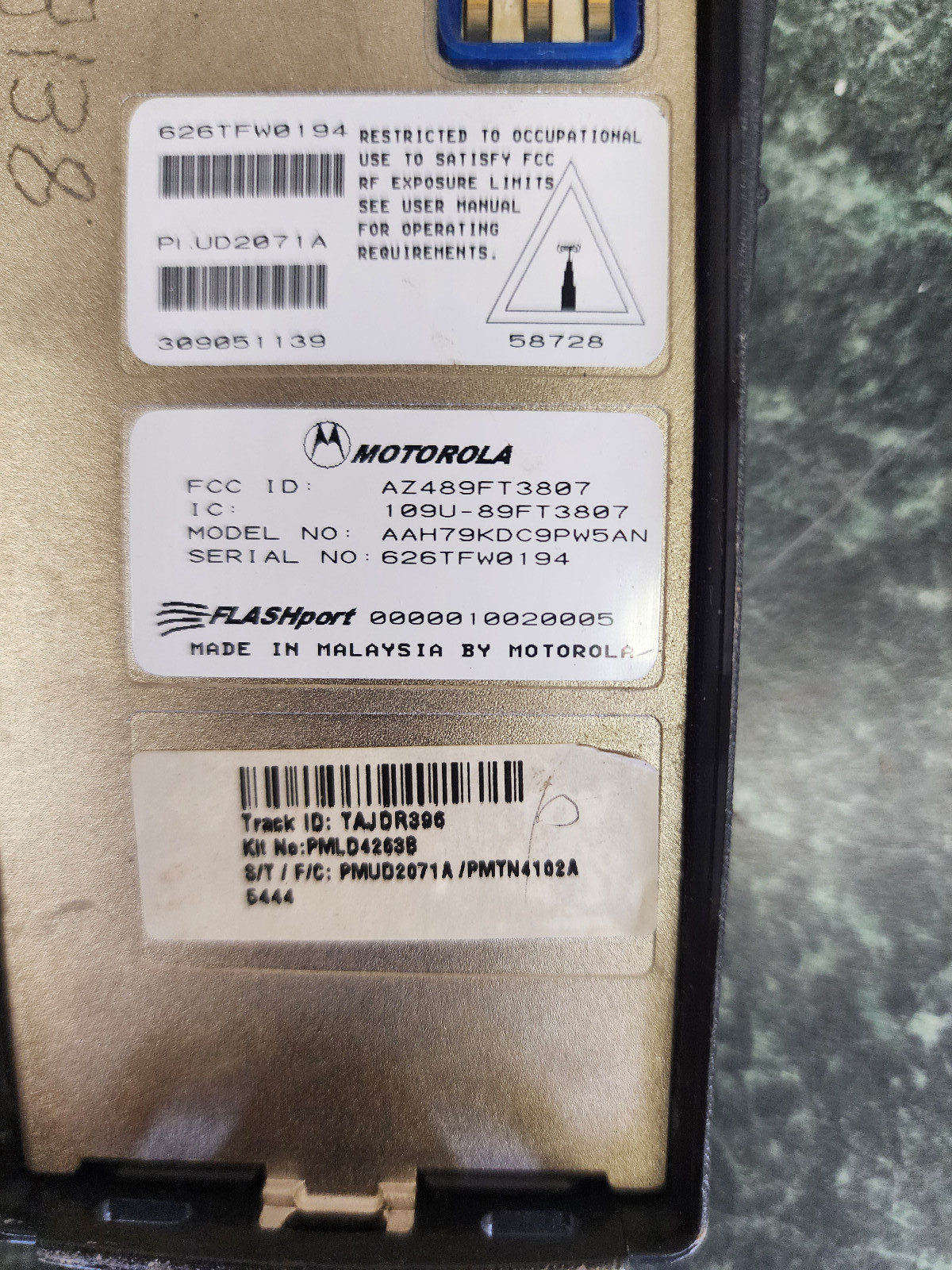 Motorola PR1500 VHF Two Way Radio - No Battery