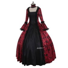 Vintage Women Renaissance Medieval Victorian Fancy Dress Gothic Cosplay Costume