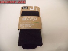 NWT - CEP Women's Black All Day Merino Tall Socks, Size III 4049772049226