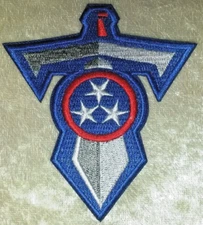 Tennessee Titans T-Sword 3.5" Iron On Embroidered Patch ~ Free Tracking!