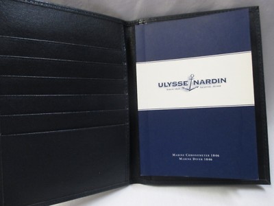 Ulysse Nardin Marine Chronometer & Marine Diver 1846 Cal 26 Book +Leather Wallet