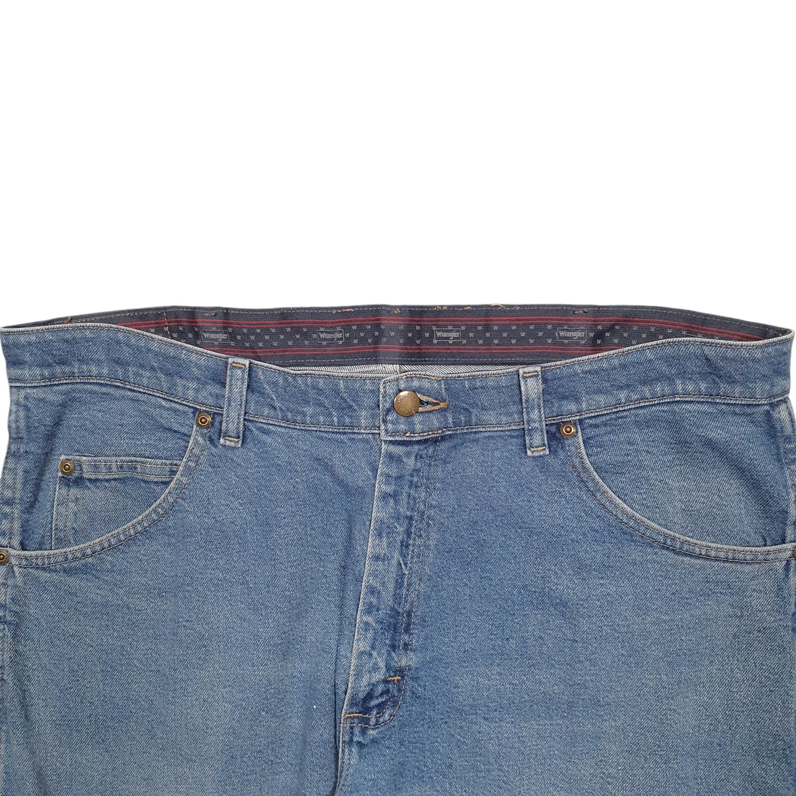 WRANGLER Regular Jeans Loose Fit Blue Denim Trousers Mens Cargo Pocket W38 L29 image 2