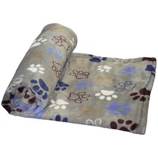 Nobby® Hunde Schlafplatz Fleece Plaid LISSI Classic Dunkelgrau 100 x 150 cm - Co