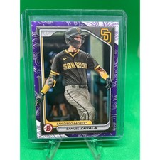 2024 Bowman #BP-57 Purple Pattern 54/199 Samuel Zavala San Diego Padres
