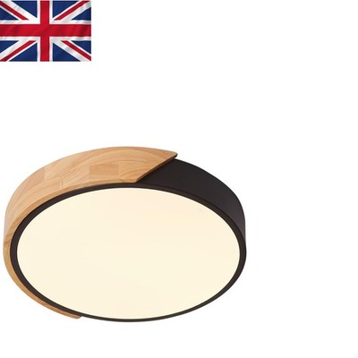 Moderne Ø30cm LED Deckenleuchte - 24W 1600LM warmweiß für stilvolle Innenräume
