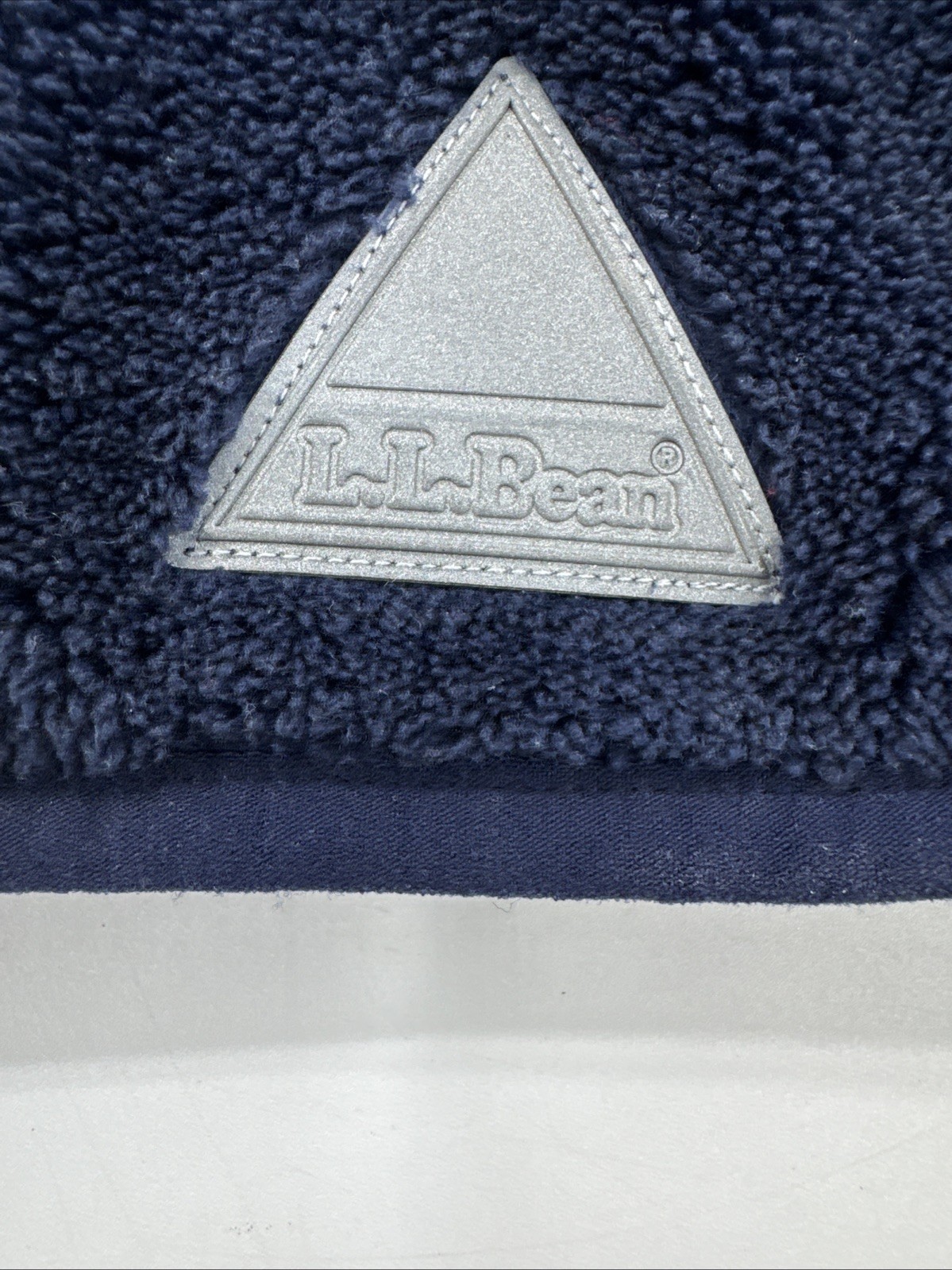 LL Bean Fleece Jacket with Ears Boys 4T Blue Teddy Bear Zip Hi-Pile thumbnail 11