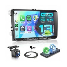 4Core 4G 64G Car Stereo for VW Passat Jetta Tiguan Golf MK5 MK6 T5 EOS Polo, ...