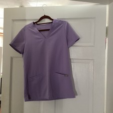 Women  s FIGS Scrubs Style Size Xxs Lilac Top