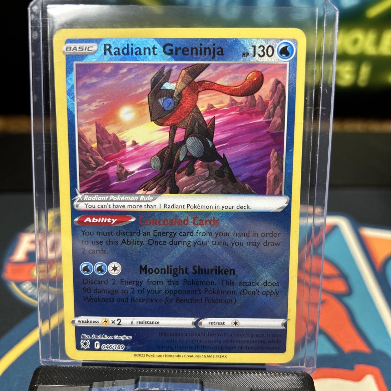 Pokémon TCG - Radiant Greninja 046/189 Astral Radiance Ultra Rare Holo Card - NM
