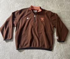 VINTAGE Starter Pro Line Cleveland Browns Fleece Pullover Sz Medium EUC